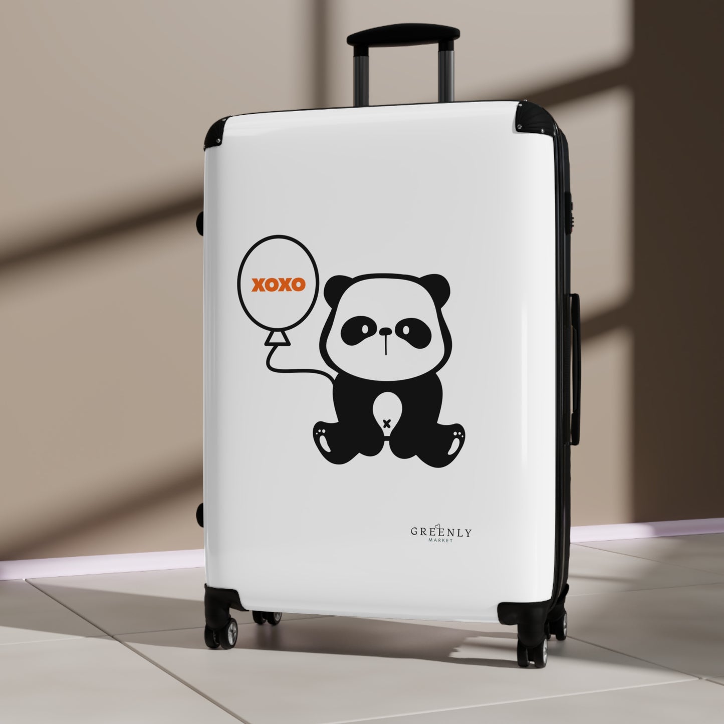 "XOXO Panda" Suitcase – Special Edition Stylish & Durable Travel Luggage